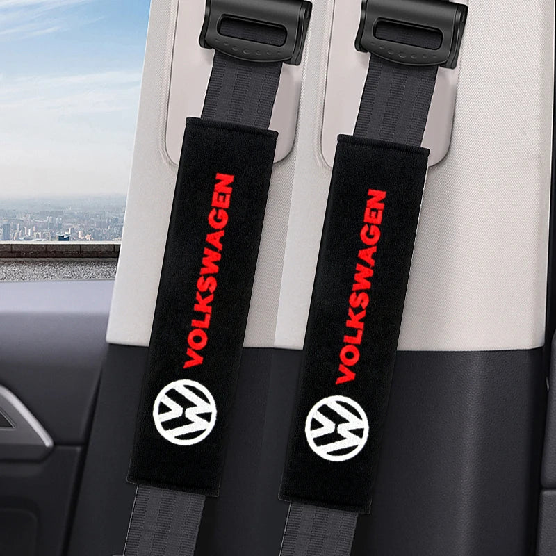 Car Seat Belt Cotton Safety Belt Shoulder Cover Breathable Protection for VW Volkswagen Golf Polo Passat Tiguan Touran Jetta GTI