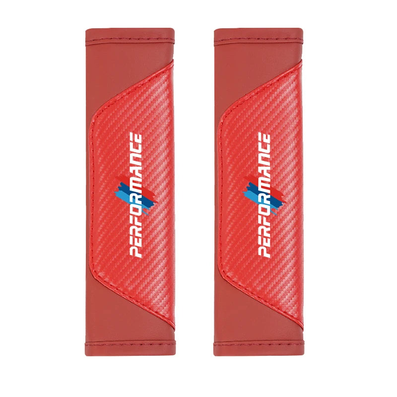 2Pcs Car Leather Seat Belt Shoulder Cushion Protective Cover Auto Tissue Box For BMW X1 X2 X3 X5 X4 X6 X7 iX3 F20 F10 F07 E