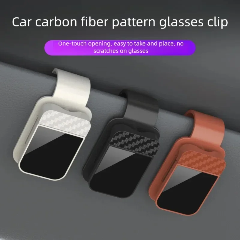 Car Sun Visor Sunglasses Clip Holder Stable Eyeglasses Hanger Card Ticket Organizer Interior Storage Clip Car Accessories CYYJJ2