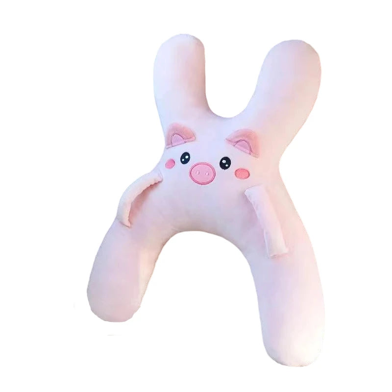 Car Neck Pillow with Seat Belt Safety Sleep Kids Aid Prevent Leaning Head Back Seat Sleeping Comfort During Long Distance Travel
