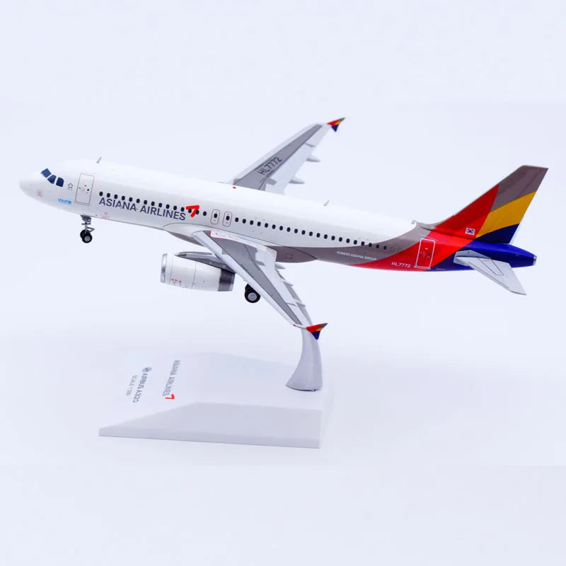 LH2418 Alloy Collectible Plane Gift JC Wings 1:200 Asiana Airlines "StarAlliance" Airbus A320 Diecast Aircraft JET Model HL7772