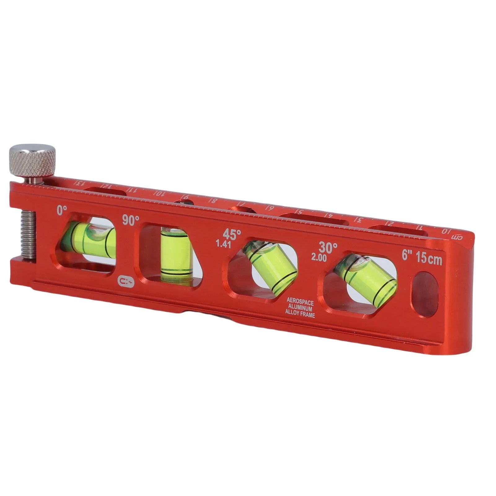 Bubble Level Ruler 6 Inch 15cm 0 30 45 90 Degree 4 Bubble Vials Metric Imperial Scale Strong Magnetic Level Ruler Bubble Level