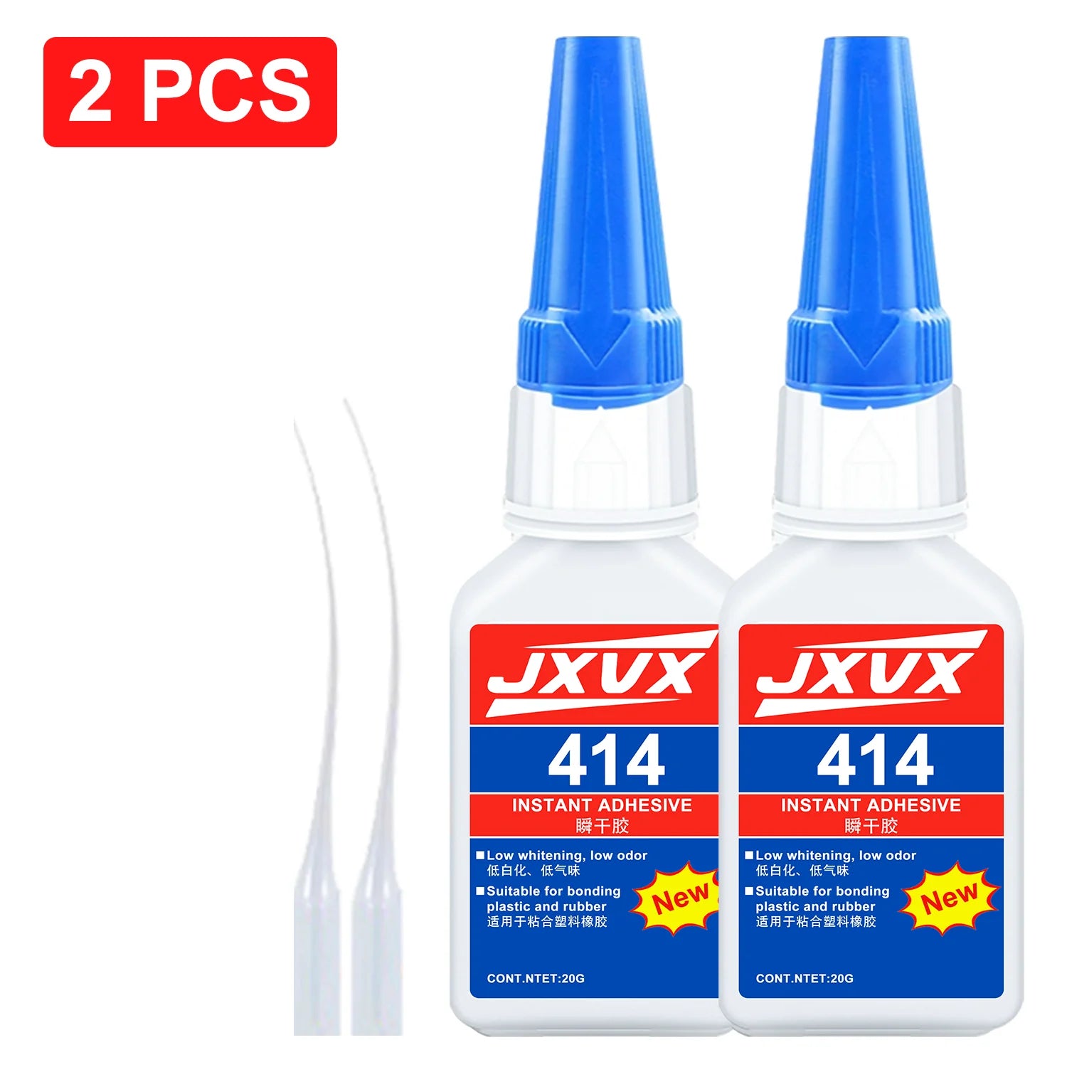 JXVX-20g strong transparent adhesive is used for ceramic repair and rapid repair of porcelain, ceramics, cups and DIY technology