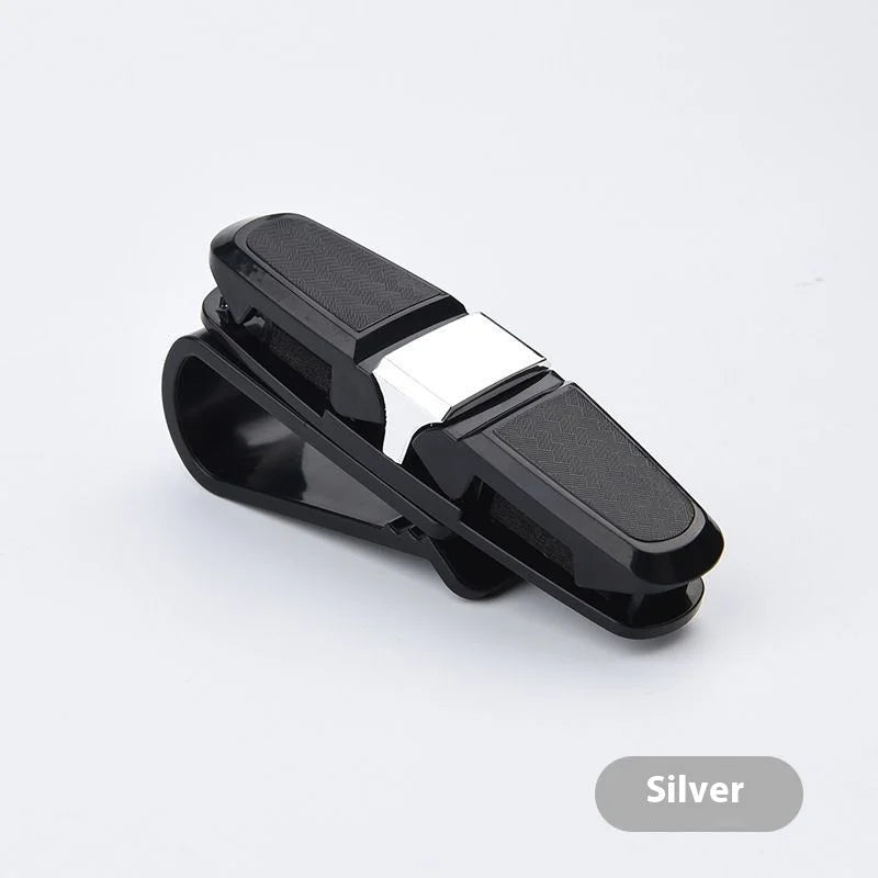 80° Rotating Bidirectional Car Eyeglass Clip, Multifunctional Sun Visor Glasses Holder for Quick Access