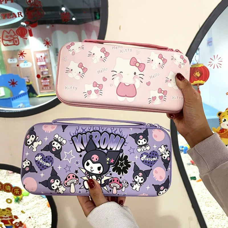 Cartoon Anime Storage Bag For Nintendo Switch Oled Game Console Case Travel Carrying Handbag JonCon Protective Cover Accessories