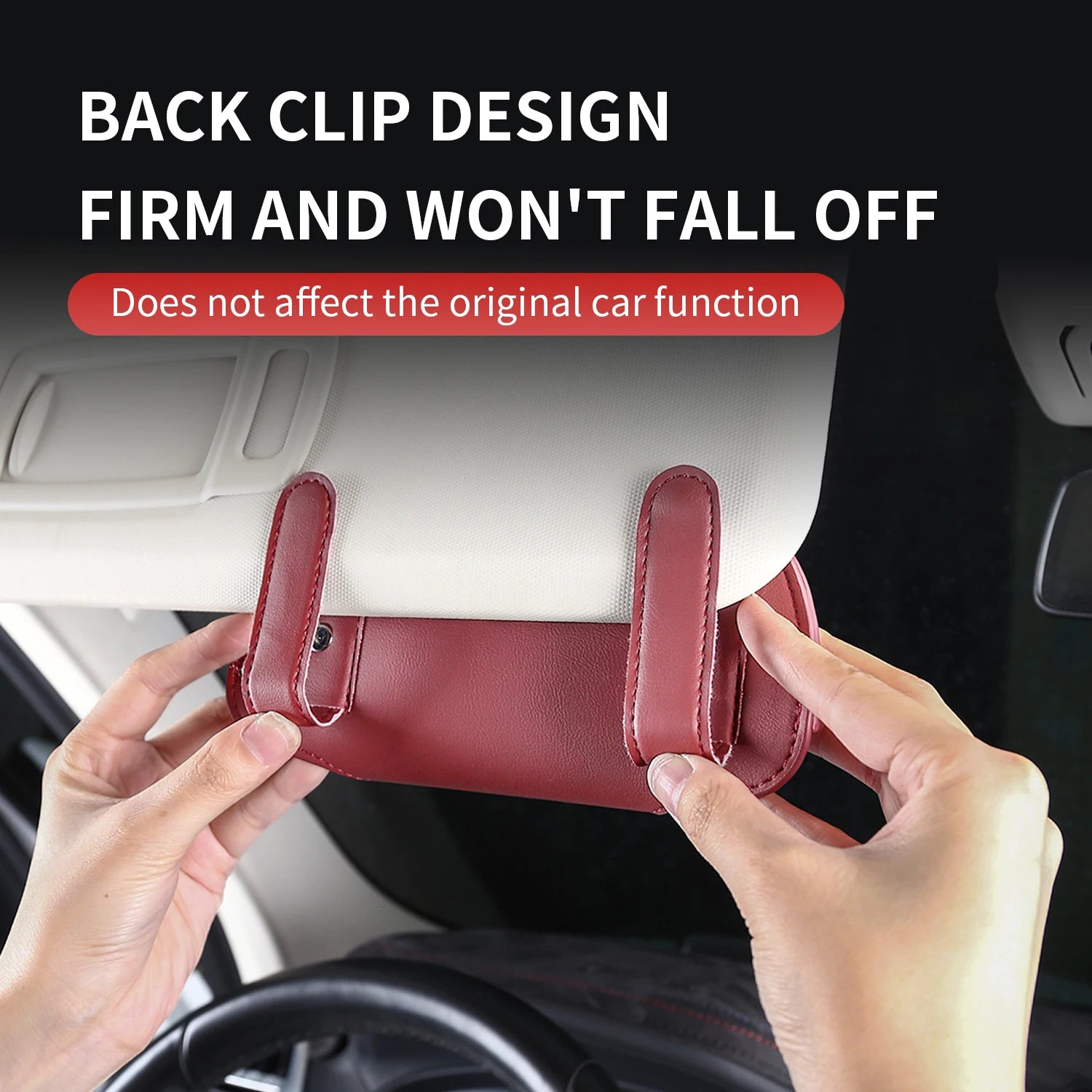 For Porsche Macan Cayenne Panamera Cayman Boxster 911 Taycan Car Sunglasses Clip Glasses Box Auto Interior Accessories