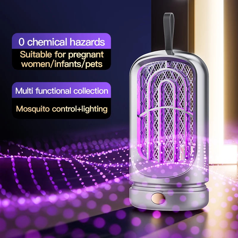 Anti-mosquito Lamp Mosquito Killer Lamp Electronic Fly Zapper Rechargeable Mosquito Repellent Outdoor Insect Trap