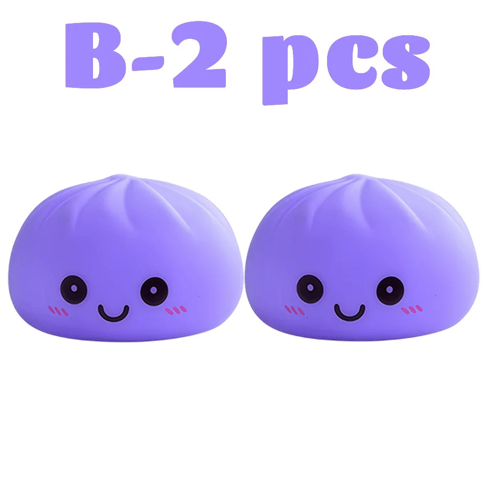 2027 New Dumpling Night Lights Glowing Dumplings Desktop Ornament Cute Glowing Dumpling Steamer Box Kawaii Dumpling Lights Gifts