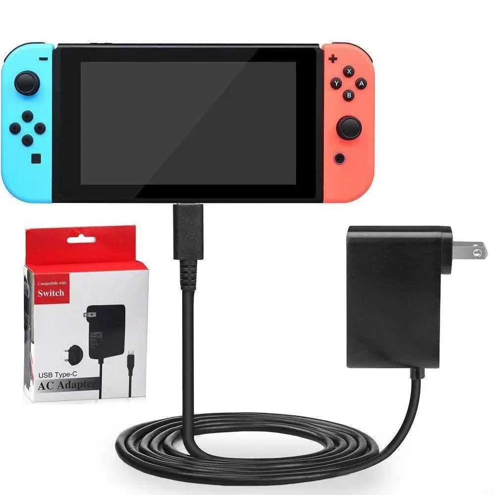 DC5V 2.4A Type-C Replacement Charger Compatible For Switch Lite NS NX Game Console USB C Power Supply Adapter Charger