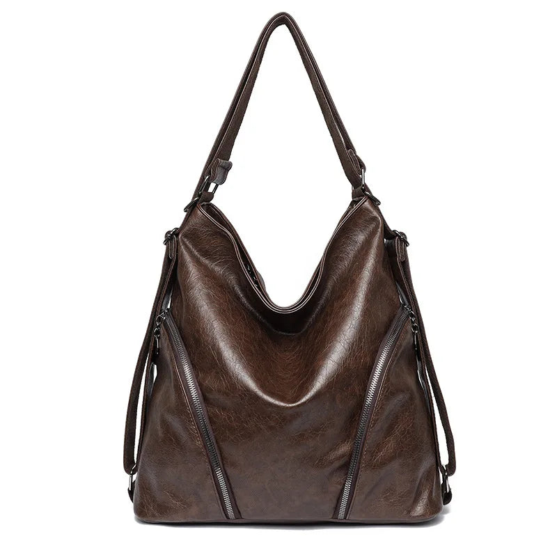 Large Capacity Casual Travel Backpack Versatile Dual-Purpose Shoulder Bag Women's Tote Bag Wear-Resistant