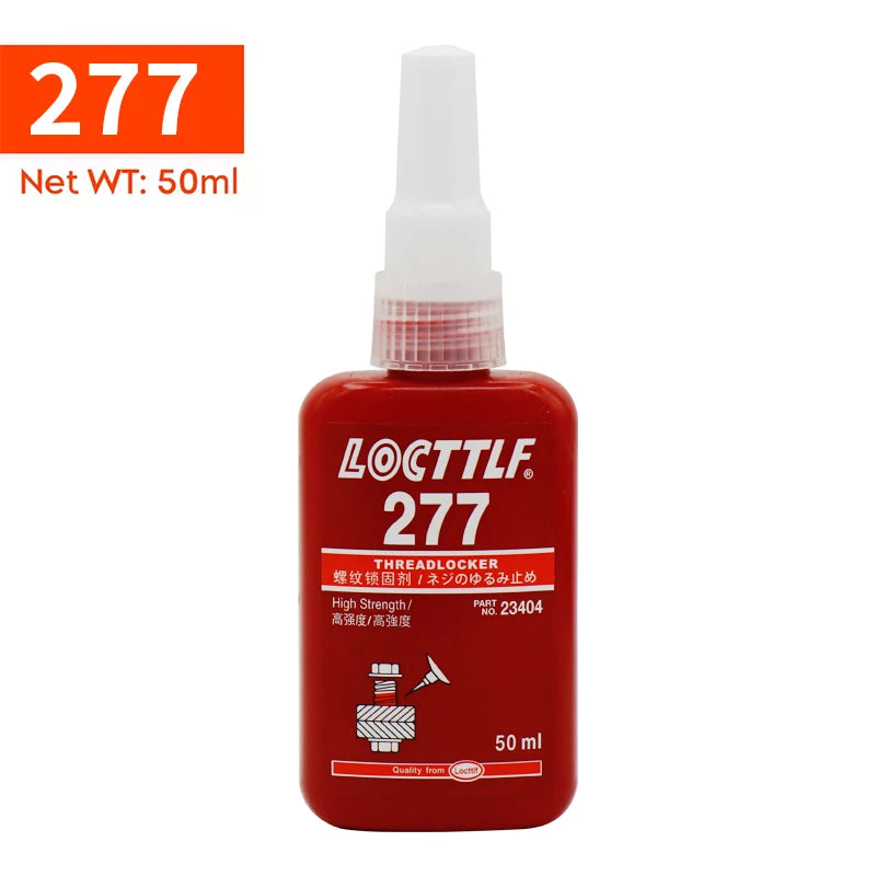 50ml Threadlocker Blue Red Anaerobic Adhesive Medium High Strength Anti-Loosening Screw Glue For Nuts Bolts Fasteners Quick Cure