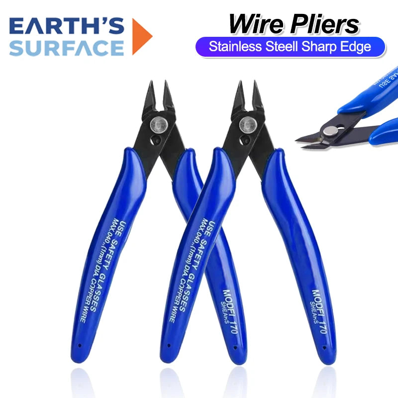 Multi Functional Pliers Carbon Steel Pliers Electrical Wire Cable Cutters Cutting Side Snips Flush Pliers Nipper Home Hand Tools