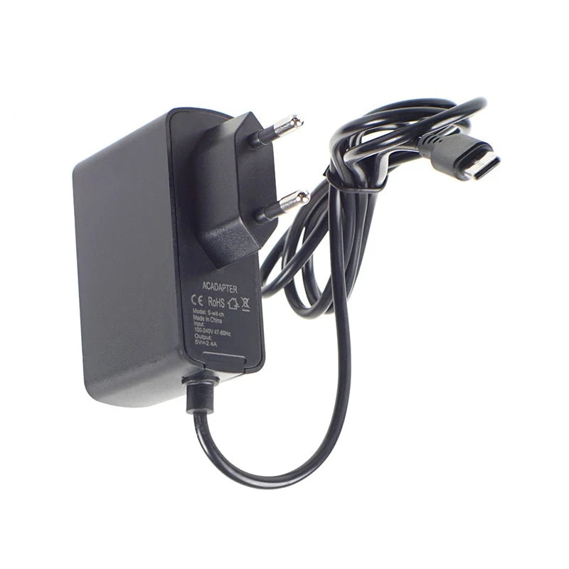 12W 5V 2.4A Type-C Replacement Charger AC100V-240V Adapter For Switch OLED Lite NS NX Game Console USB-C Power Supply US EU Plug