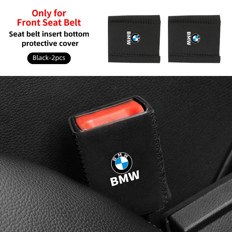2PCS Car Seatbelt Protector Auto protective cover pad For BMW X1 X2 X3 X5 X4 X6 X7 G30 G20 G32 G11 G12 F40 F30 F20 F10