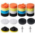 24 Pcs 3 Inch Sponge Polishing Pad Kit Cushion for Detailing Car Polishing Beauty and Waxing Cleaning Drill Polishing Kit