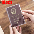 1-10PCS Travel Dirt Protection Passport Cover Wallet Purse PVC Transparent Women ID Business Credit Card Passport Bag Pouch