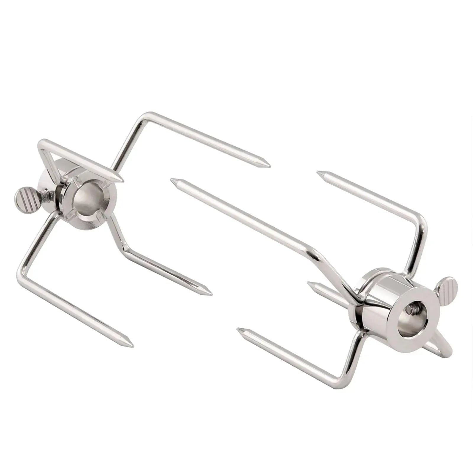 Heavy Duty Barbecue Utensils Set Stainless Steel Rotisserie Forks for Grilling Steak Beef Chicken on Charcoal Grill