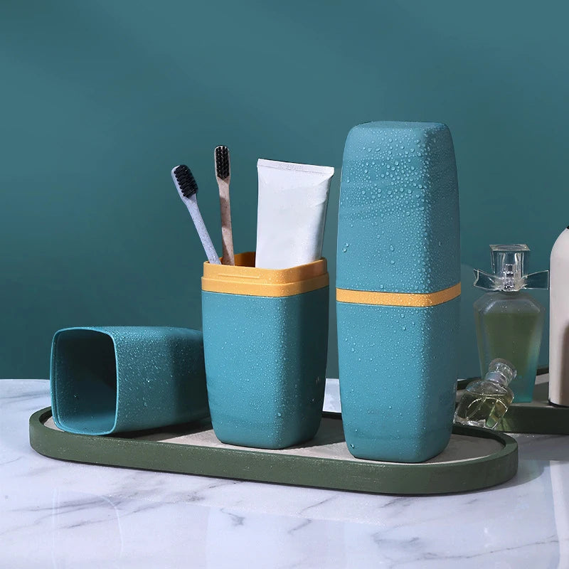 1 PCS Toothbrush Cup Washing Set Travel Portable Multifunctional Storage Supplies