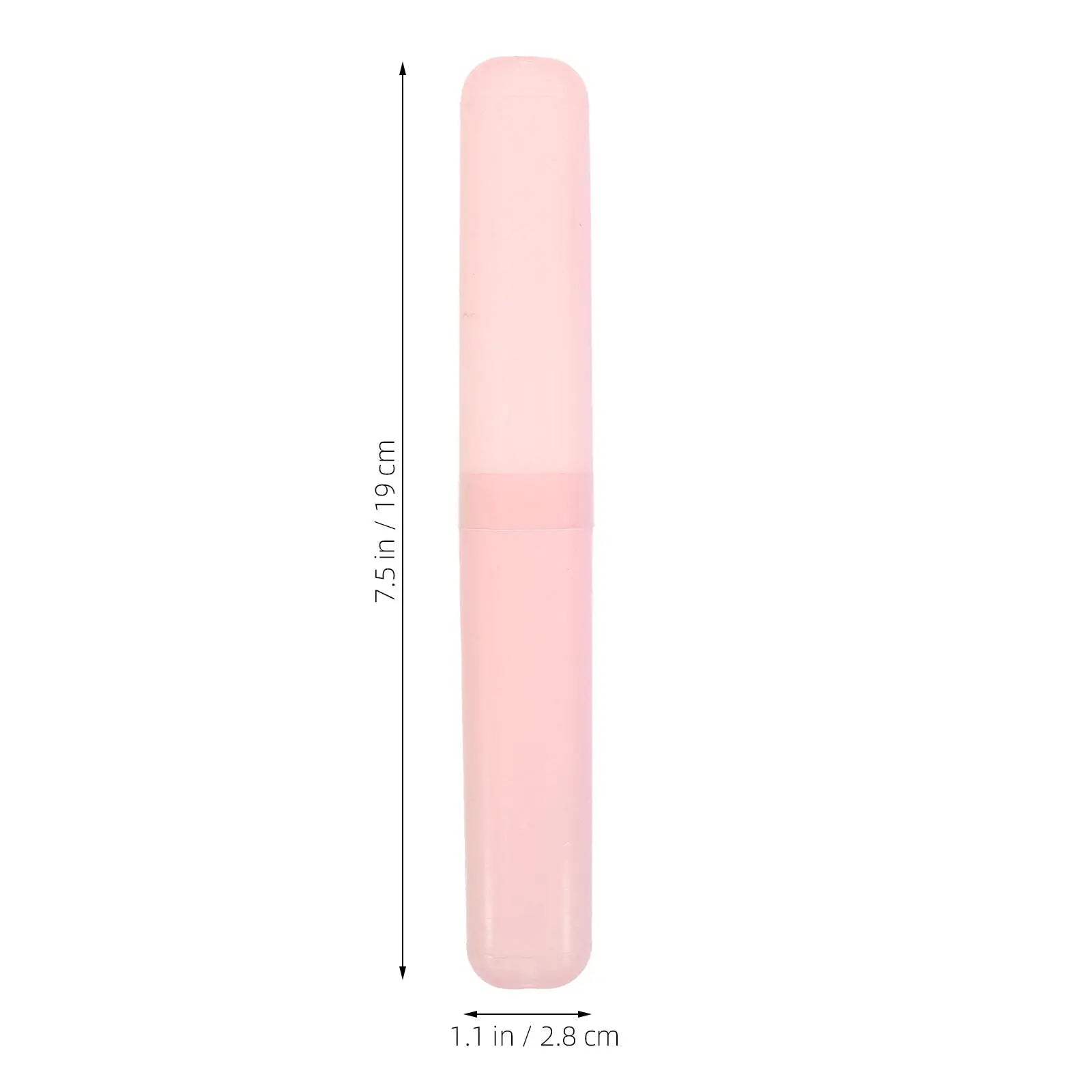 8Pcs Travel Toothbrush Holder Portable Lightweight Plastic Single Toothbrush Box Cover for Camping Vacation Business