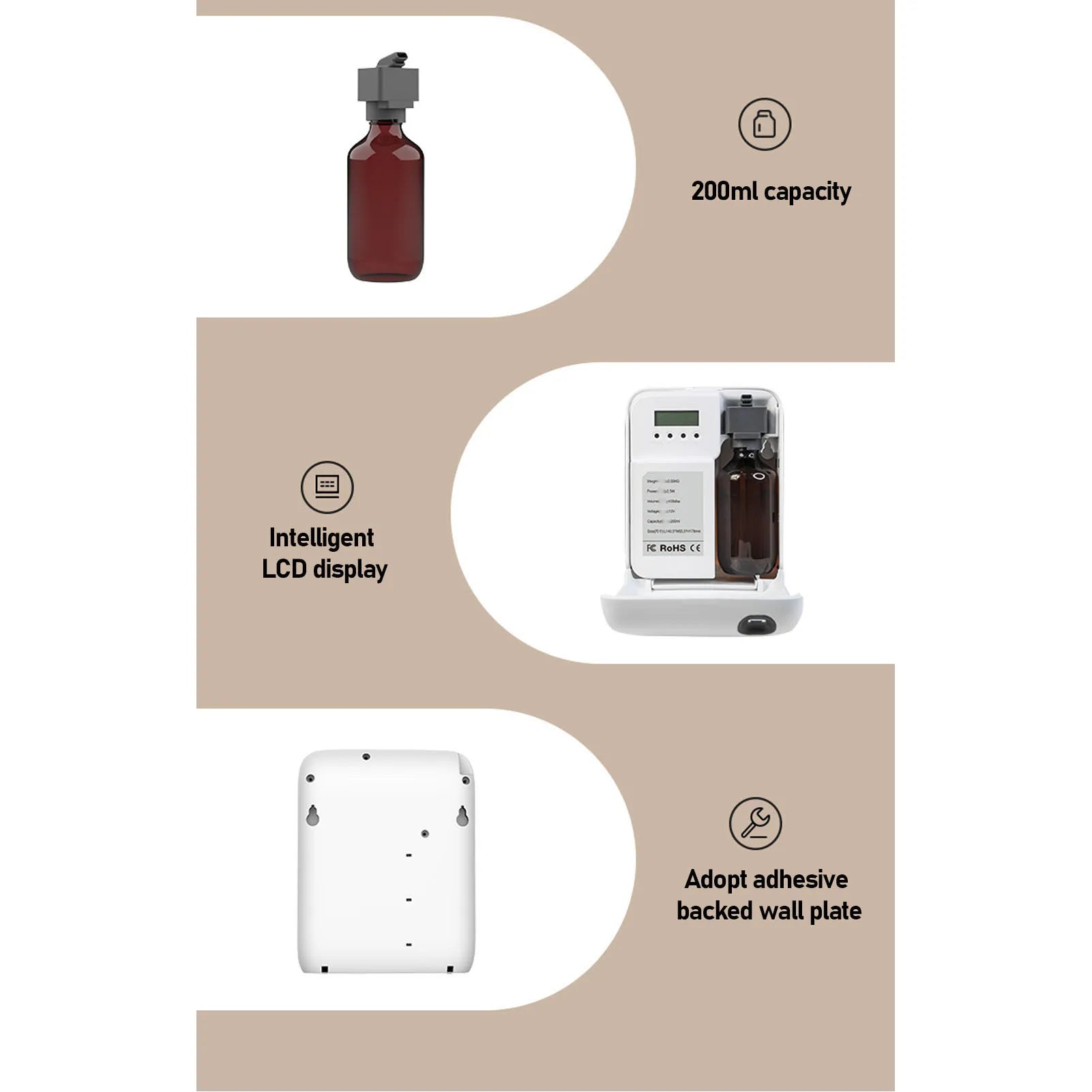 Essential Oil Diffuser Automatic Timing Function APP Control Relaxing Fragrance Machine for Home Automatic Aromatherapy Machine