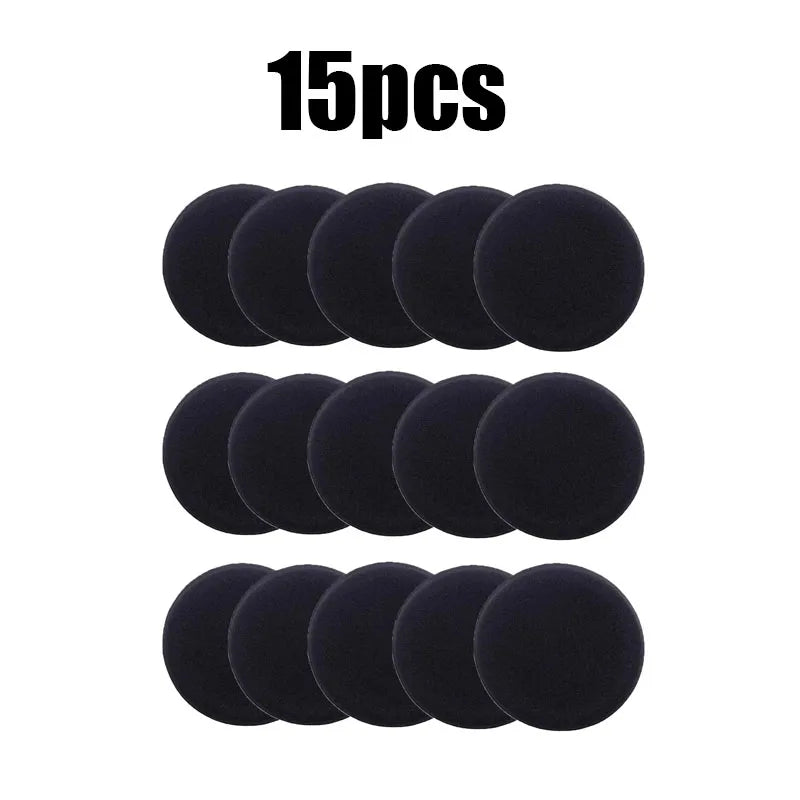 5/15pcs Car Detailing Sponge High Density Foam Applicator Pad Round Polishing Wiping Cleaning Tool For Auto Car Wash Supplies