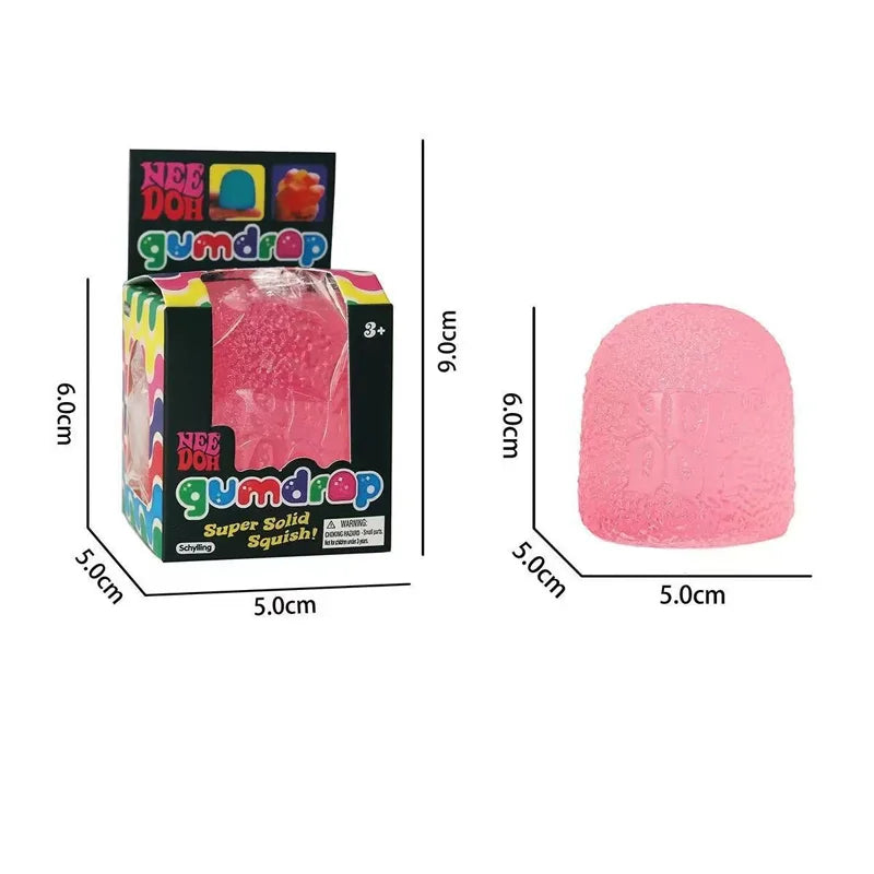 NeeDoh candy-colored stress-reducing squeeze ball toy, soft and slow-rebound adult stress-relieving squeeze ball toy