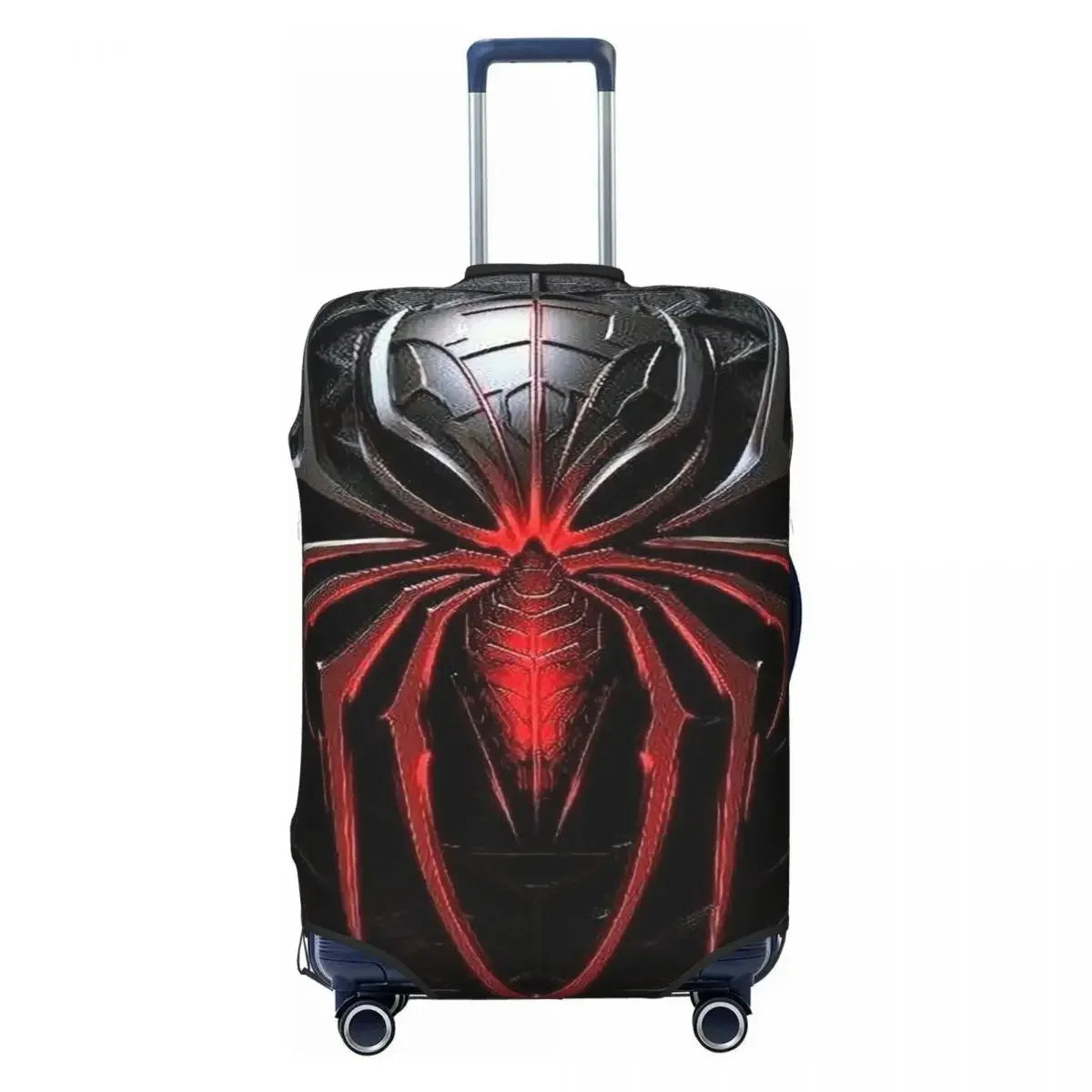 High Density Elastic Luggage Cover Spider Print Fits 18-32 Inch Suitcases Durable Dustproof Washable Anti-Scratch