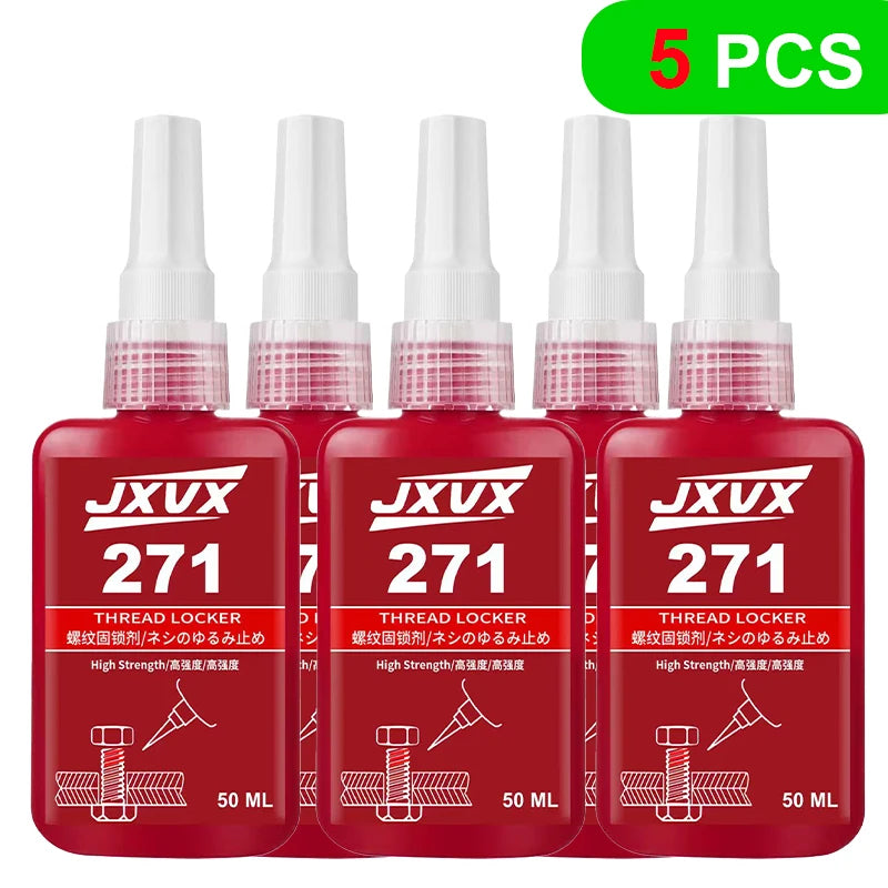 Threadlocker 243/271 is suitable for securing bolts and nuts in machinery – 10 ml/50 ml anti-loosening anaerobic adhesive