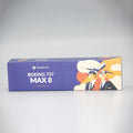 New 1:200 Scale Latvia B737 MAX8 SMARTLYNX Airlines ABS Plastic Airplane Aircraft Plane Model Toy Display Collection Gifts