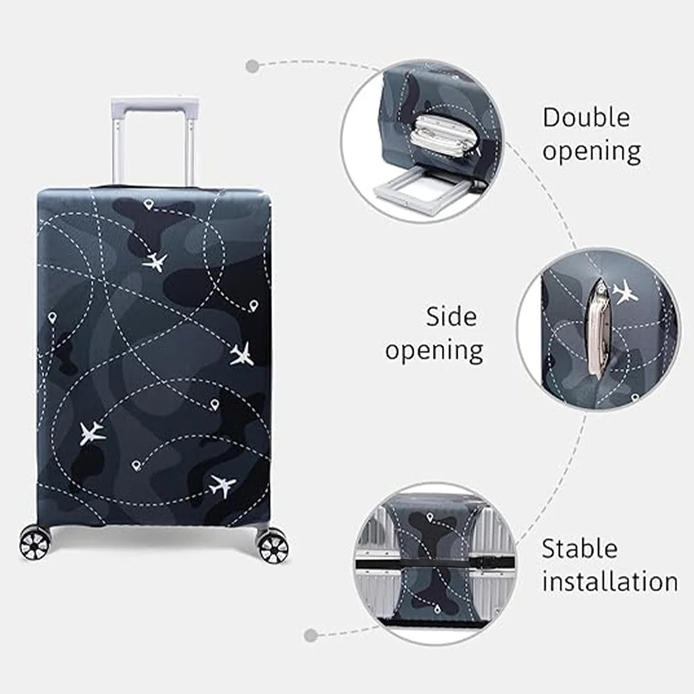 Luggage Protection Cover Travel Accessories Dustproof and Wear-resistant Luggage Protection Cover 18-32 Inch Letter Series