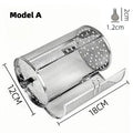 Food Stainless Steel Rotary Baking Cage Rotisserie Basket Oven Round Rack Basket Non-Stick Washable Grill Roaster Kitchen Tools