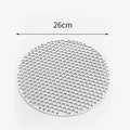 Stainless Steel Barbecue Net Round Metal BBQ Mesh Grate Grid Camping Picnic Food Rack BBQ Grill Kitchen Tool Accessories 18-30cm