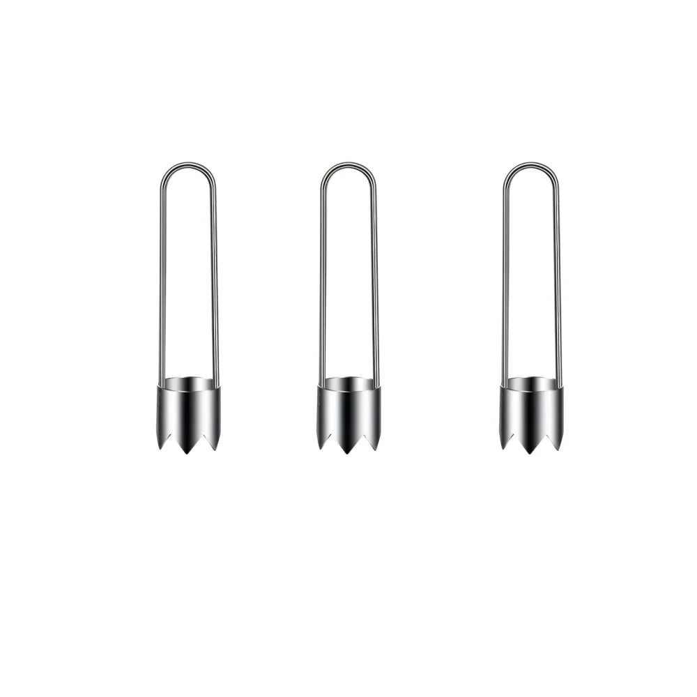 Stainless Steel Fruit Vegetable Corer, Efficient Core Remover Tool for Apple Pepper Tomato Cucumber, Easy Home Kitchen Gadget