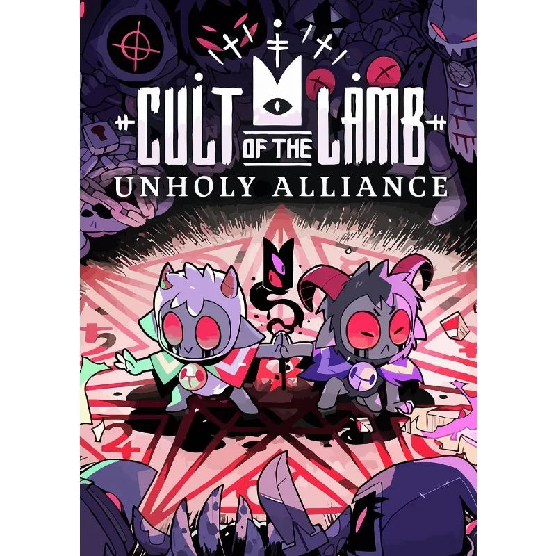 Classic Video Game Cult of The Lamb Anime Adventure Posters Print Canvas Painting Modern Wall Art Kids Bedroom Home Decor Gift
