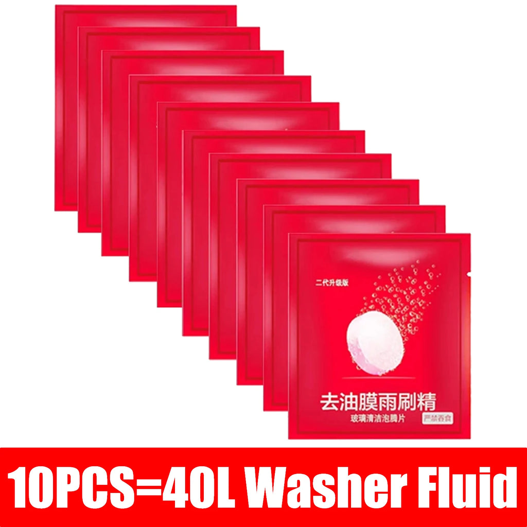 10-200pcs Solid Cleaner Car Windscreen Cleaner Effervescent Tablet Auto Wiper Glass Solid Clean Concentrated Tablets Detergent