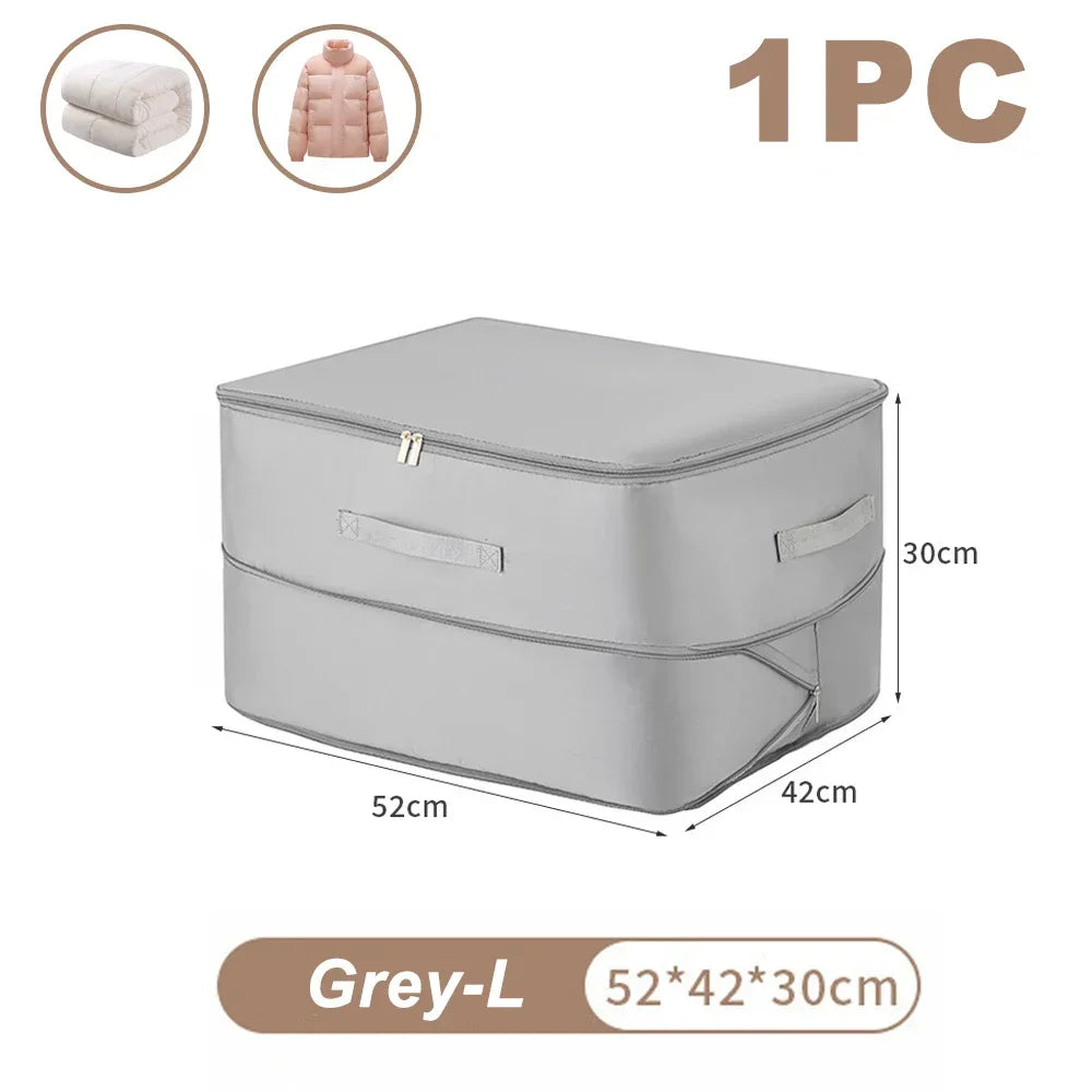 Large Compression Bag Quilt Clothes Closet Cabinet Organizer Storagepouch Ultra Space Saving Self Compression Organizer