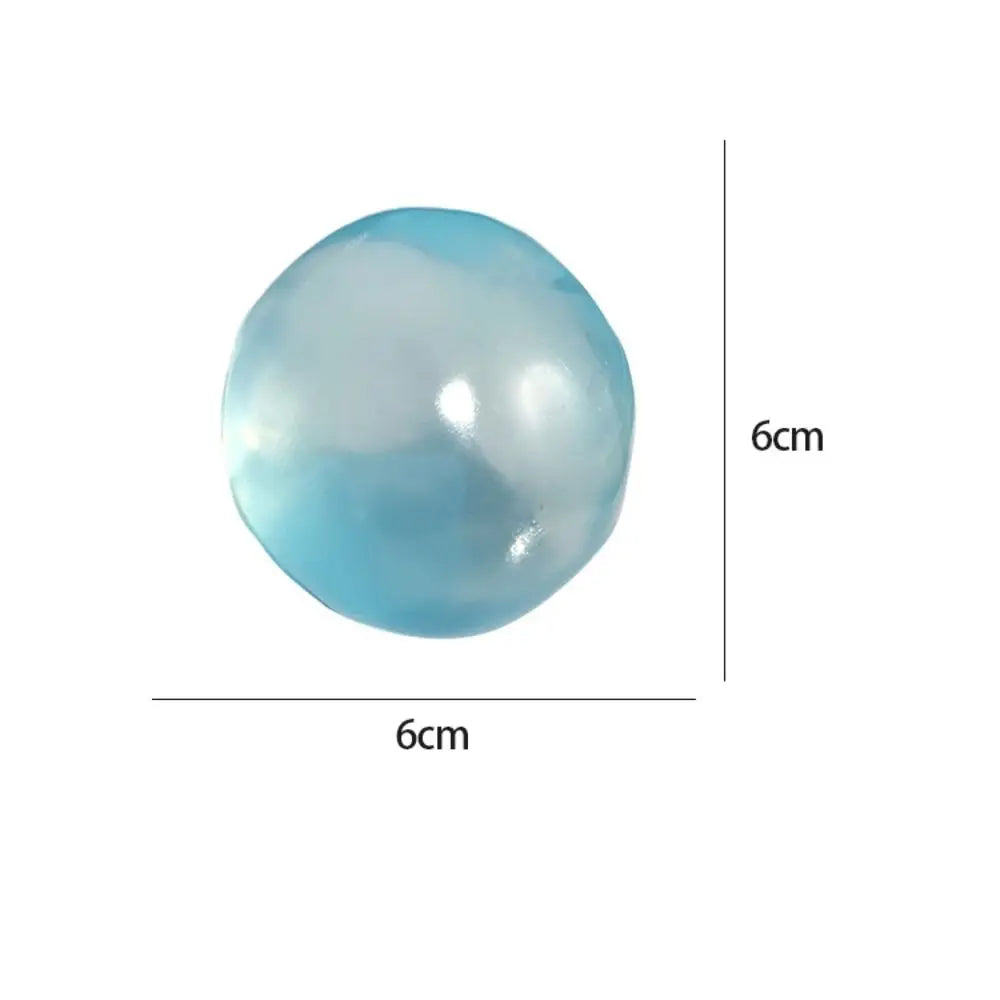 Soft Coconut Oil Stress Ball Stress Relief Non-rebound Squeeze Sensory Fidget Ball Reusable Shapeable Decompression Pinch Toy
