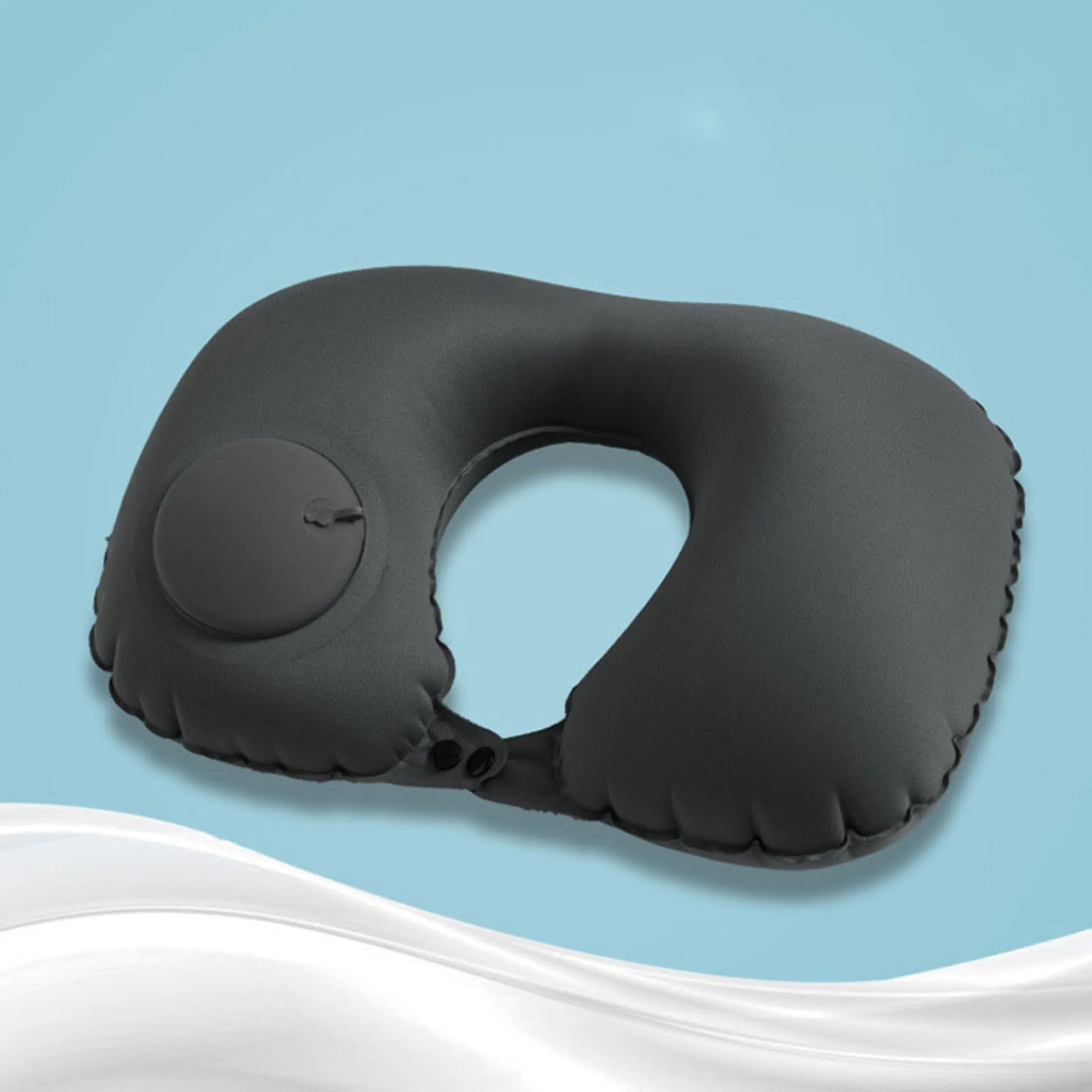 Press type inflatable U-air airplane pillow neck pillow travel pillow core office pillow neck protection U-pillow