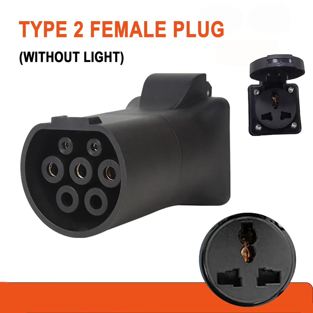 470Ω V2L TYPE 2 Female to Schuko / Universal Socket EV Car Discharge Adapter For MGZS MG4 MG5 Marvel R (need car supports V2L)