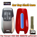 XJMYNB 100% Brand New High Quality 4 Buttons Remote Car Key Shell Case For Ferrari 458 588 488GTB LaFerrari With Logo Sticker