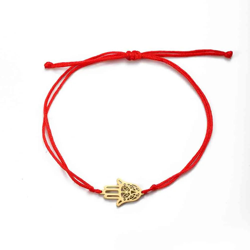 Skyrim Amulet Hamsa Hand of Fatima Bracelets on Hand Gold Color Women's Bracelet Stainless Steel Islamic Lucky Jewelry Gift 2026