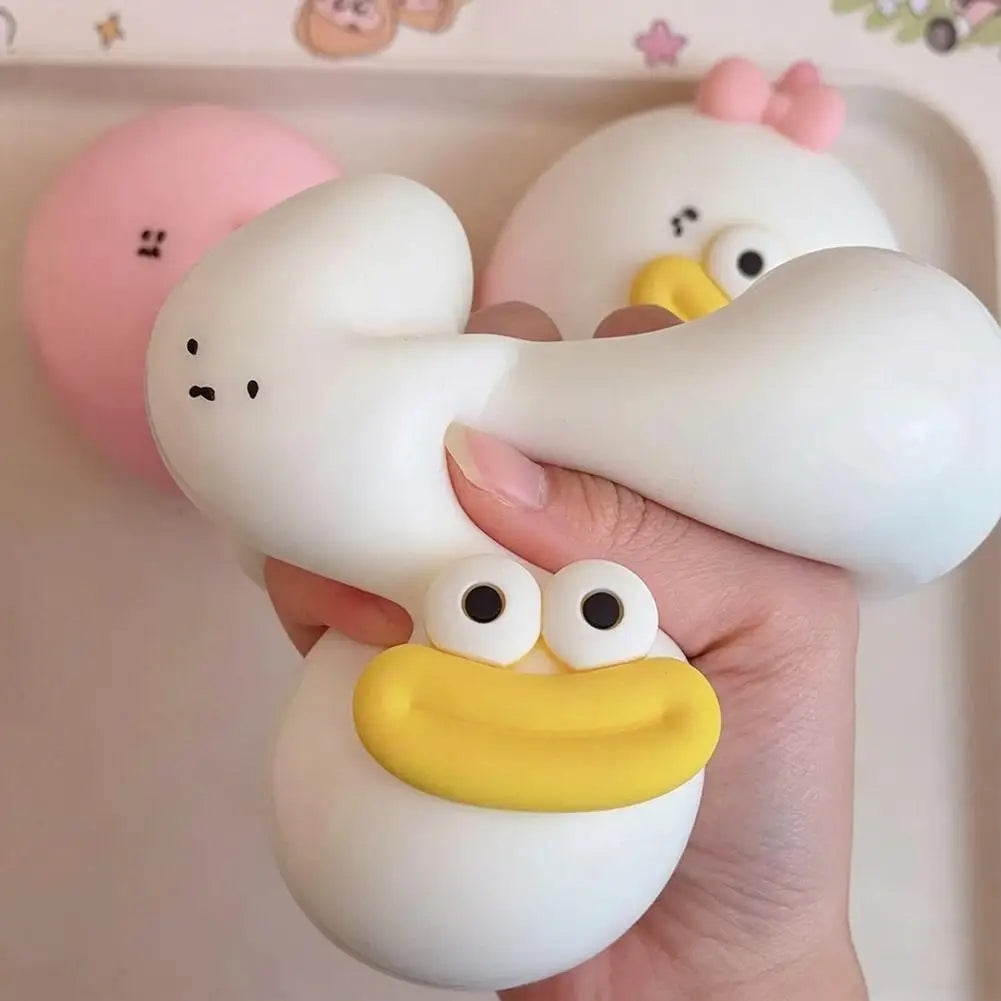 Big Mouth Mantou Stress Relief Toy Squeeze Balls Stress-Relief Squishy Toys Slow Rebound Sensory Fidget Toys For Adults Kids ﻿