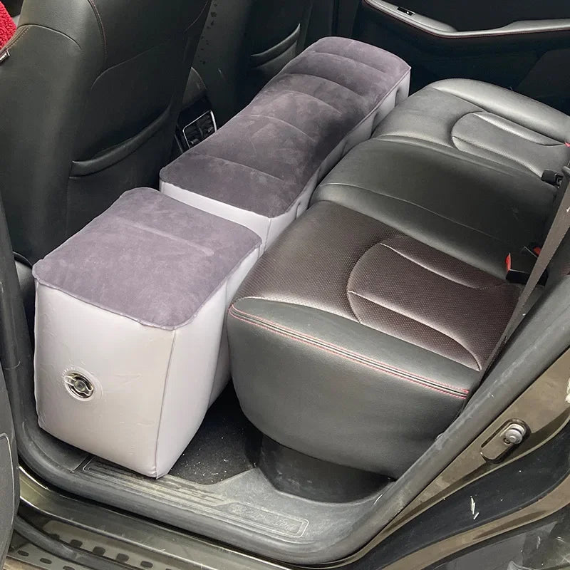 Inflatable Car Bed For Travel Suitable For Sedans Suvs Business Vehicles Rear Seat Sleeping Pad Footrest Filling Pad