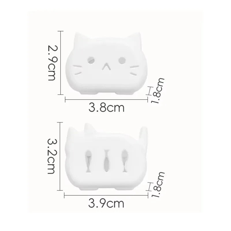 4Pcs Cat Toothbrush Cover Travel Toothbrush Case Cute Kitty Toothbrush Head Protector Portable Hygienic Storage Box for Toothb