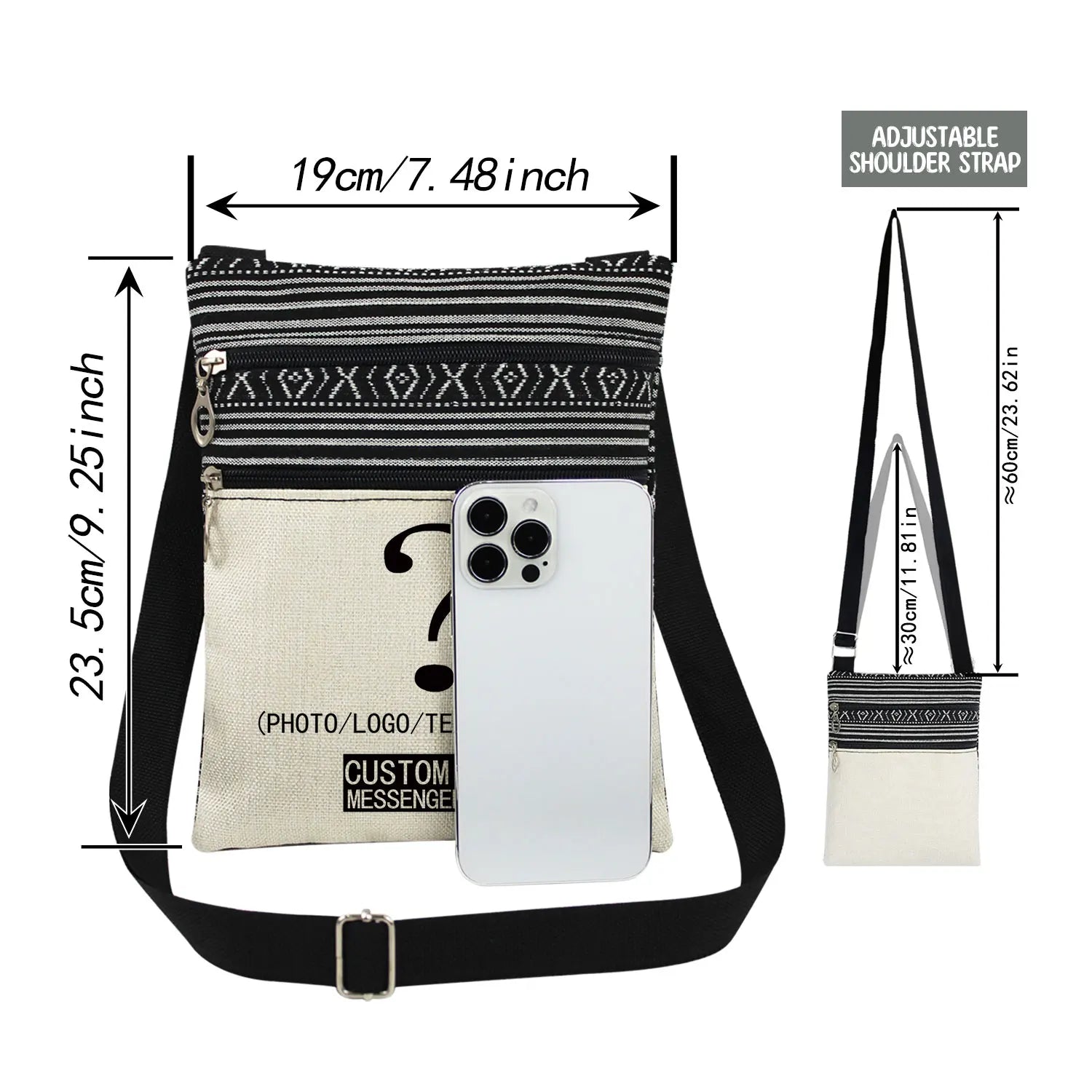 Cute Cartoon Black Cat Print Crossbody Bags Shoulder Bags For Women Daily Travel Portable Small Messenger Bags Catkeeper Gift