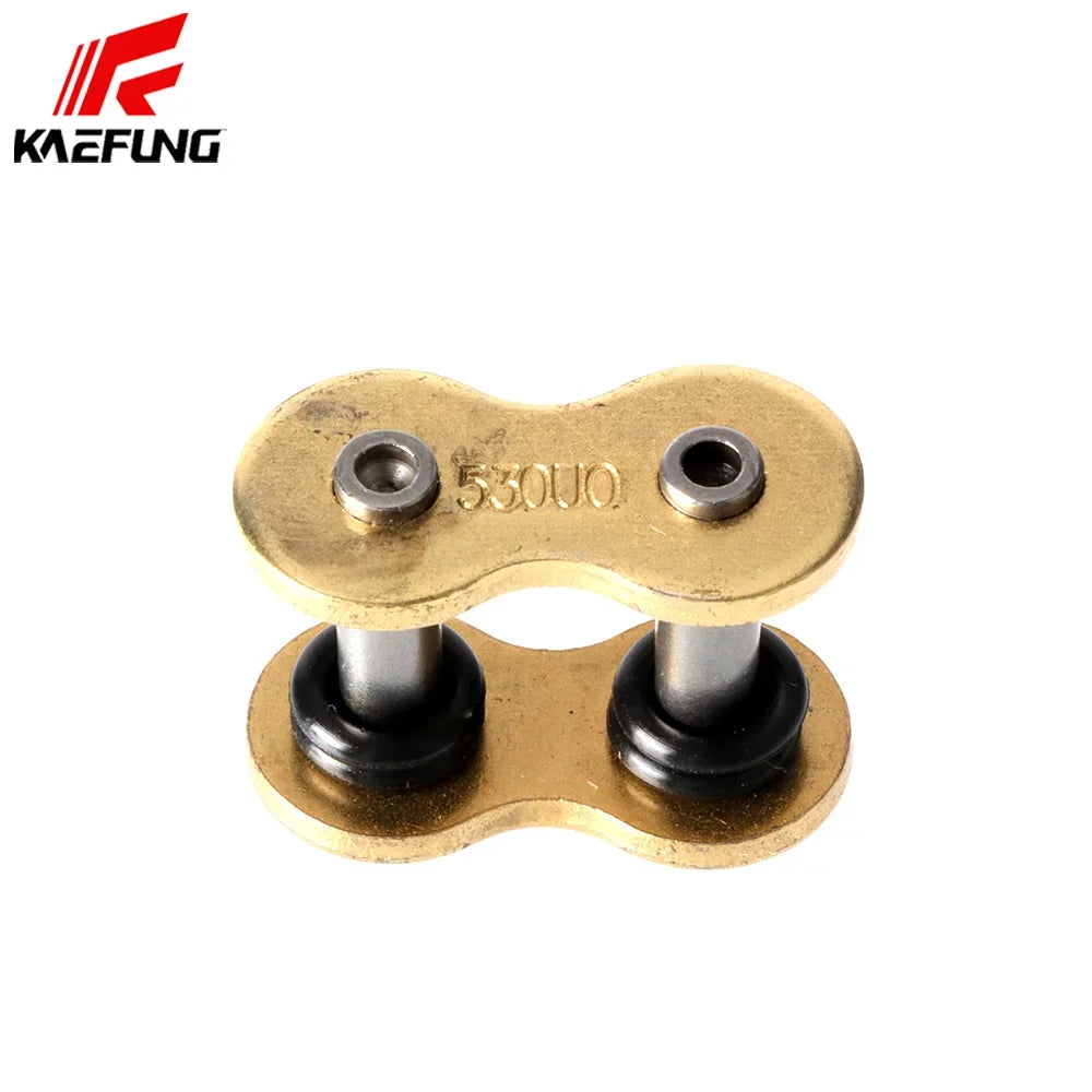 Compatible 428 520 525 530 Chain Link Gold Chains Rivet Connecting Link Motorcycle Sprockets Replacement Parts Accessorry With