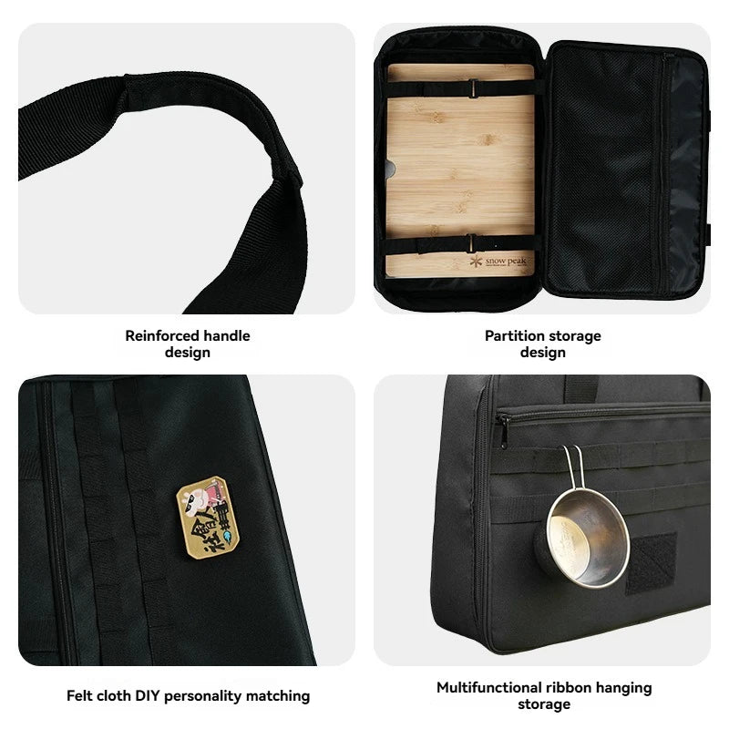 Wilderness IGT stove template storage bag, tableware and cooking utensils multifunctional layered storage bag, large capacity