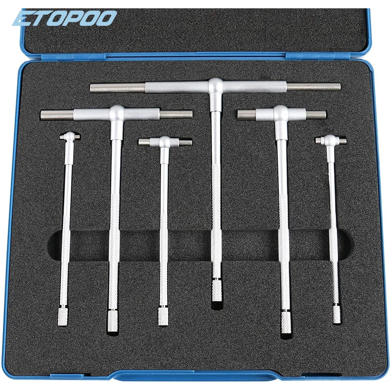 8-150mm( 5/16"-6") Telescoping Gauge Set 6Pcs/set Internal Gauge Hole Gauges for Quick Inside Measurements of Holes
