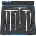 8-150mm( 5/16"-6") Telescoping Gauge Set 6Pcs/set Internal Gauge Hole Gauges for Quick Inside Measurements of Holes