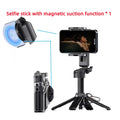 FANGTUOSI New 2027 Aluminum Selfie Stick Tripod | Magnetic  & Adjustable Telescopic Rod for Smartphones for Smartphone Live